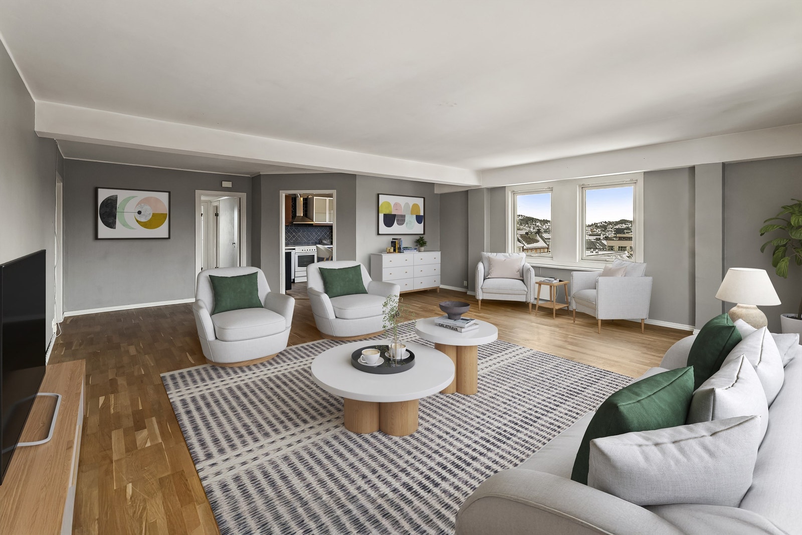 Velkommen til Jernbaneplassen 1 og leilighet 602! (bilde er digitalt stylet) Galleribilde