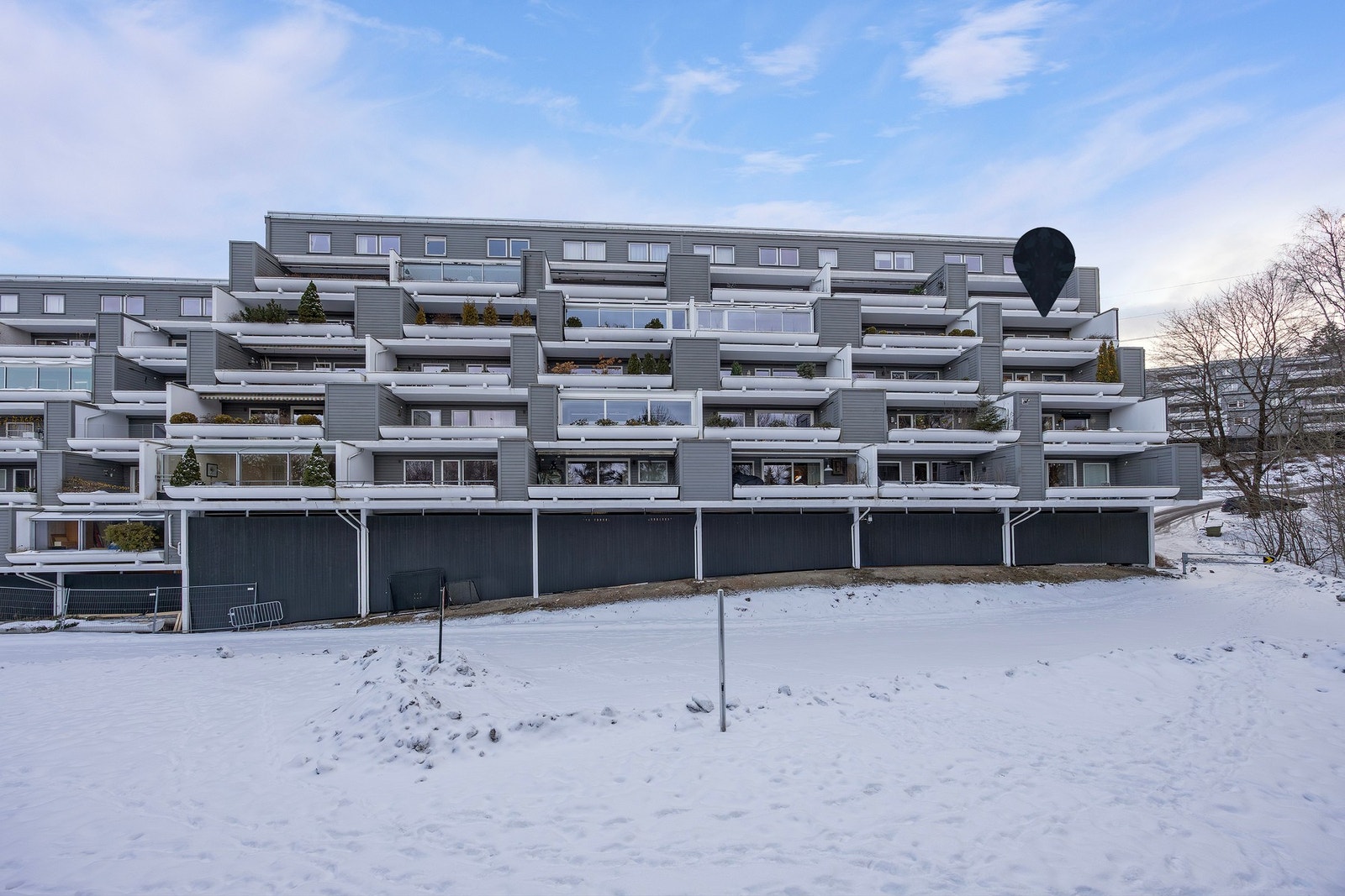 Endeleilighet med unik og god intern beliggenhet. Se pil. Galleribilde