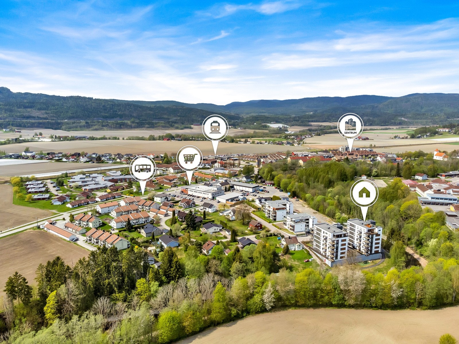 Kort vei til sentrum med togstasjon og det meste av sentrumsfasiliteter Galleribilde