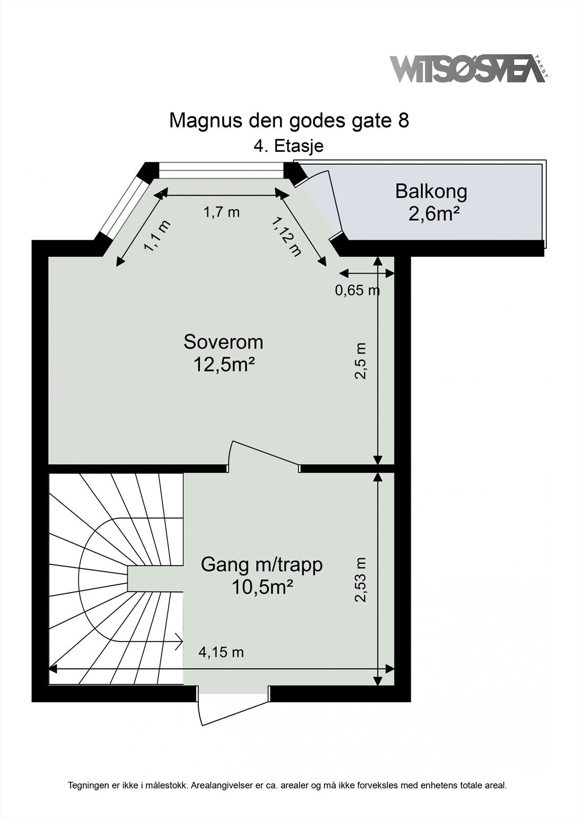 Planskisse 4. etasje. Velkommen på visning! Galleribilde