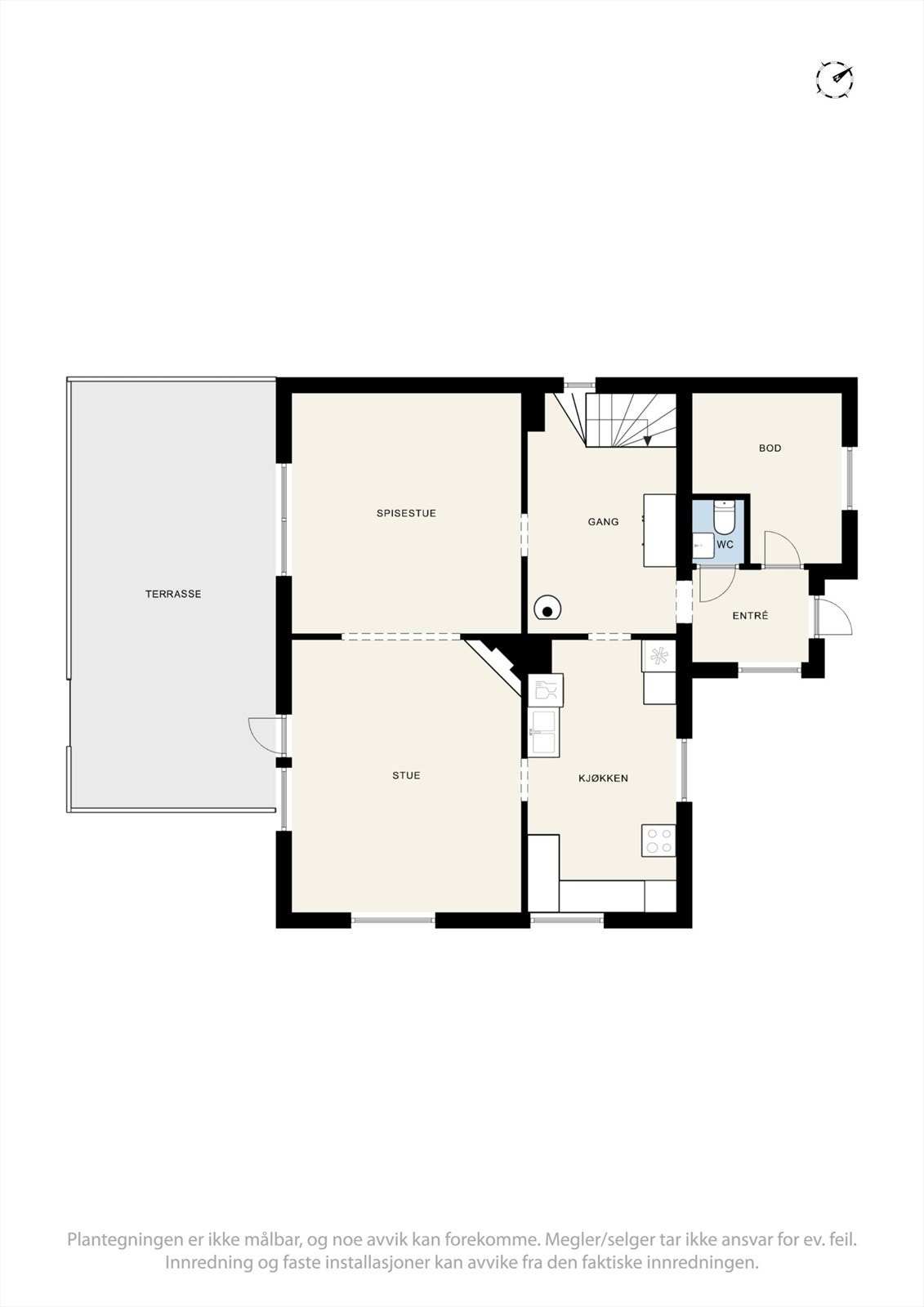 Plantegning 1. etasje. Galleribilde