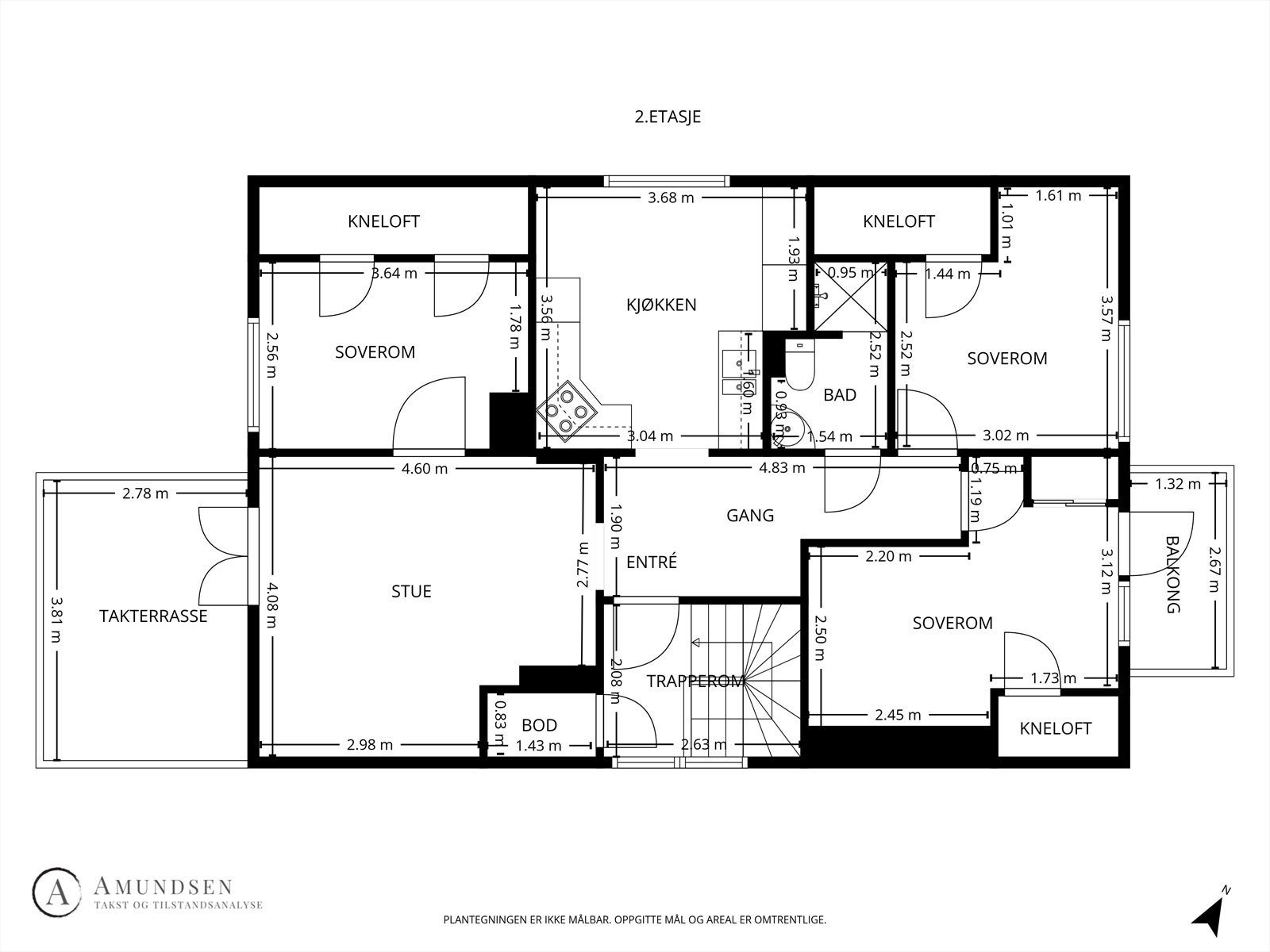 Plantegning 2. etasje Galleribilde