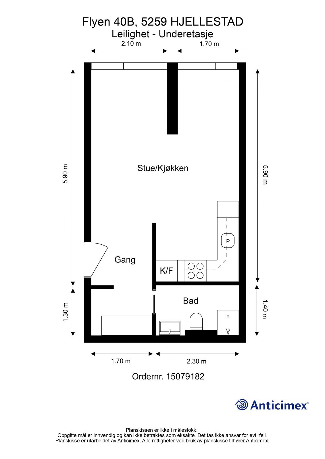 Leiligheten har en god og arealeffektiv planløsning Galleribilde