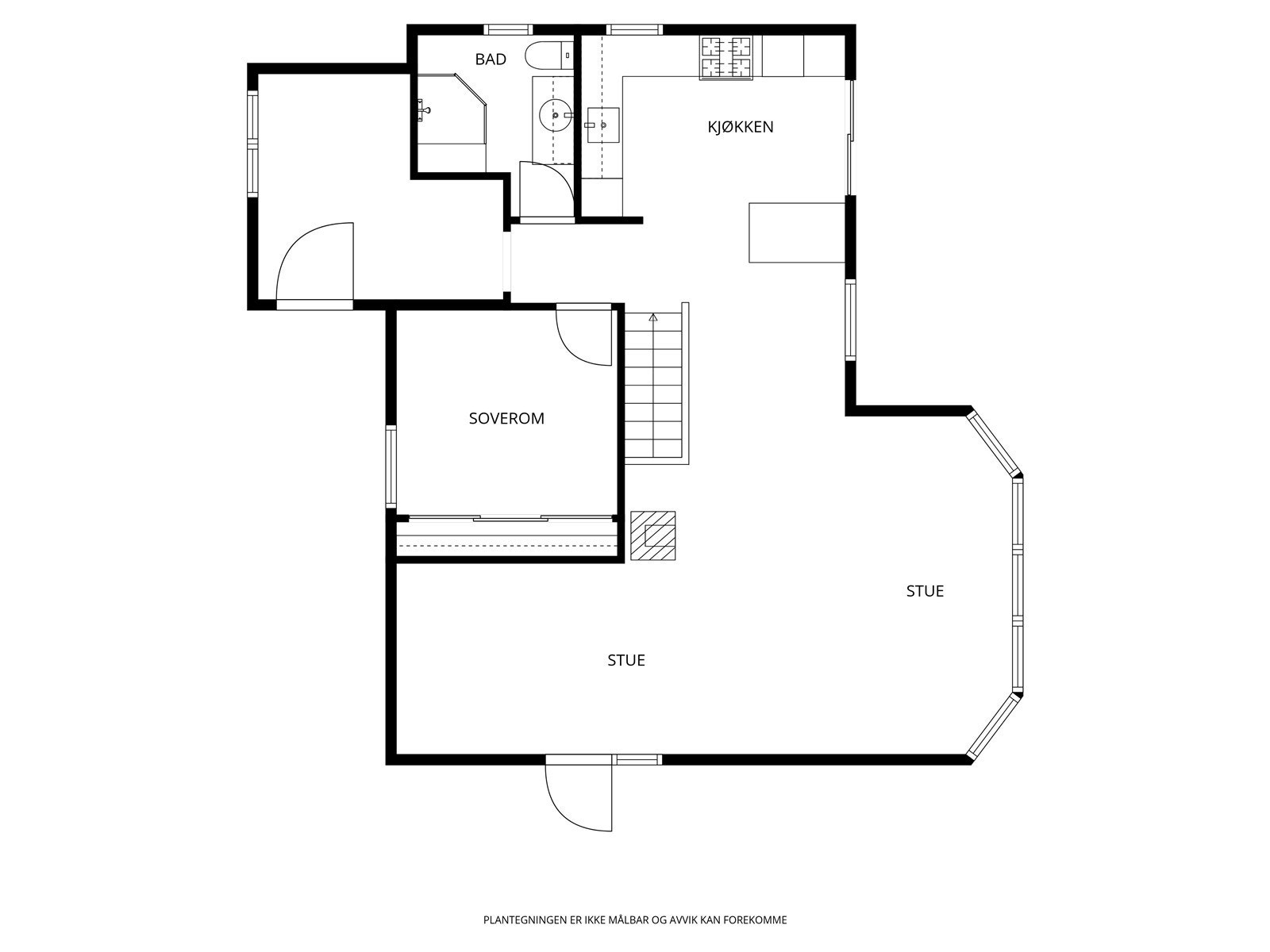 Plantegning 1. etasje. Galleribilde