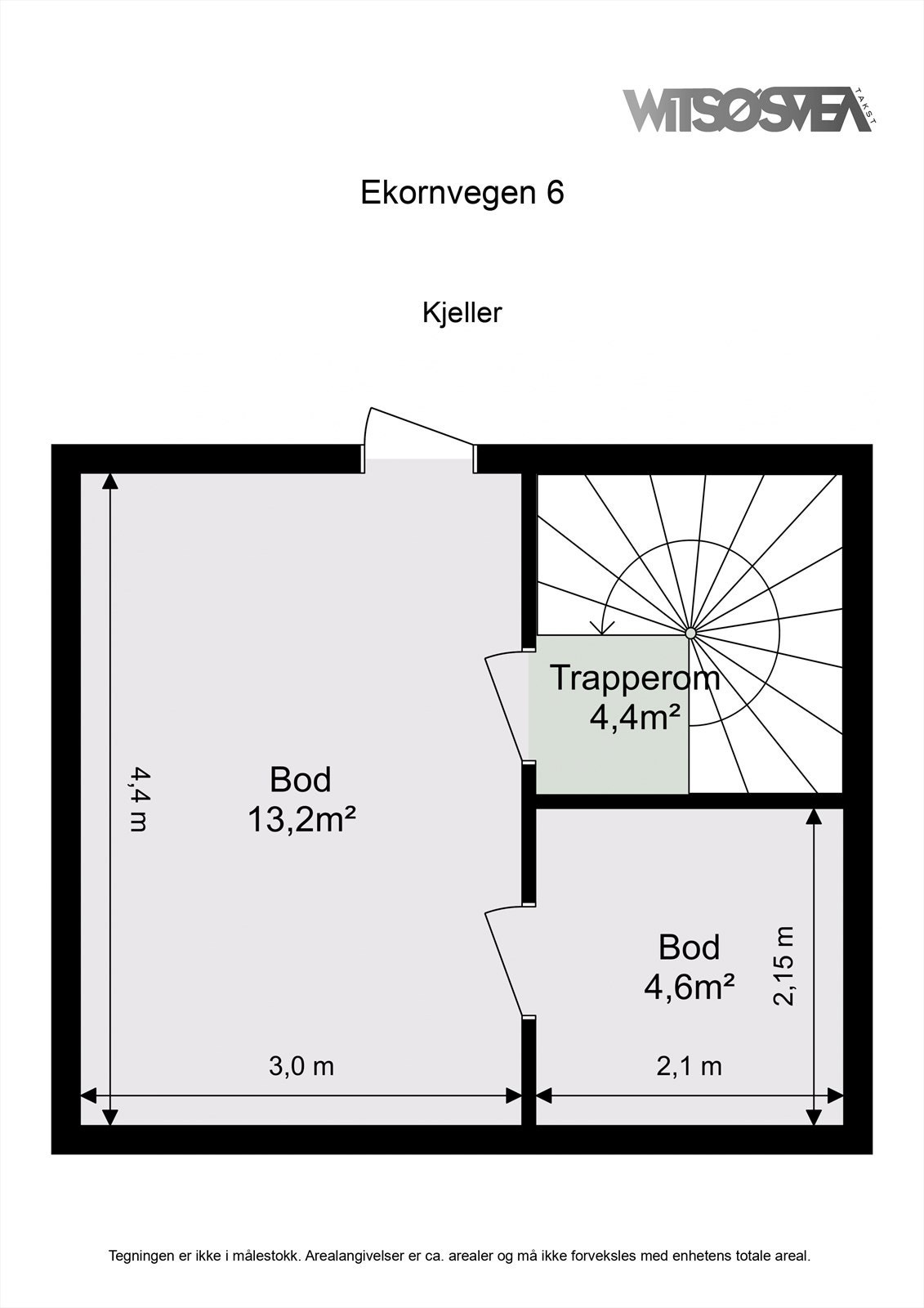 Planskisse - kjeller Galleribilde