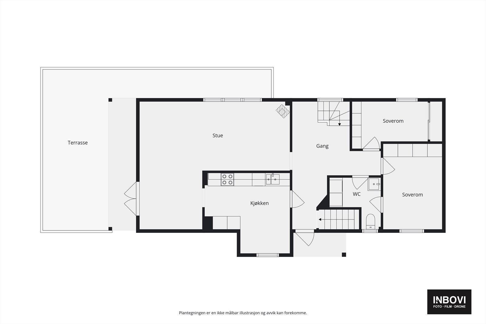 Plantegning for 1. etasje Galleribilde