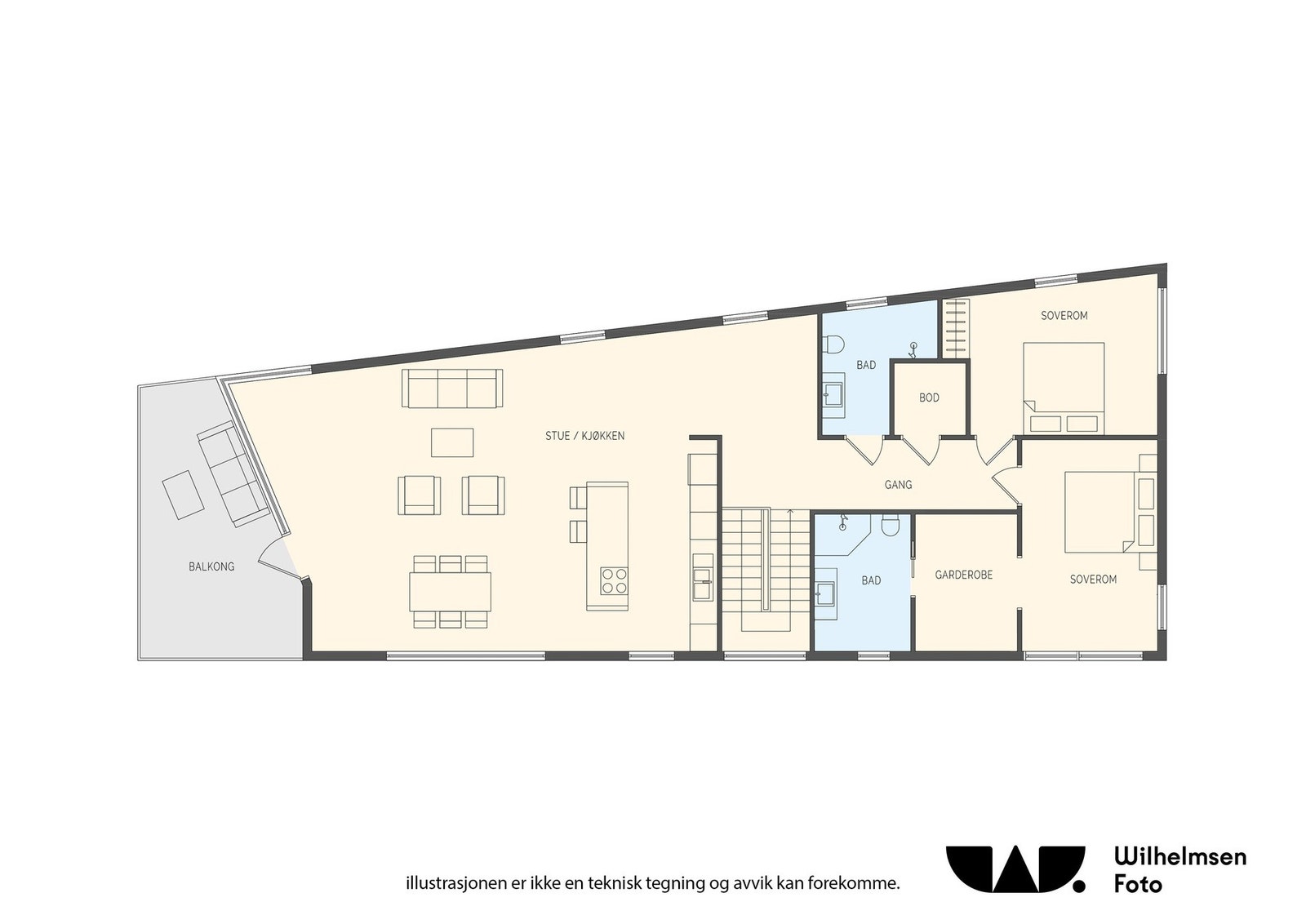 Planløsning 2. etg. Galleribilde