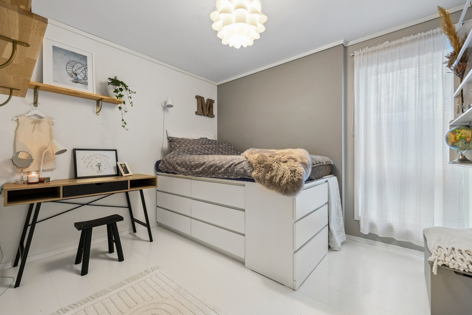 Rommene egner seg godt som barnerom, gjesterom eller kontor. Galleribilde