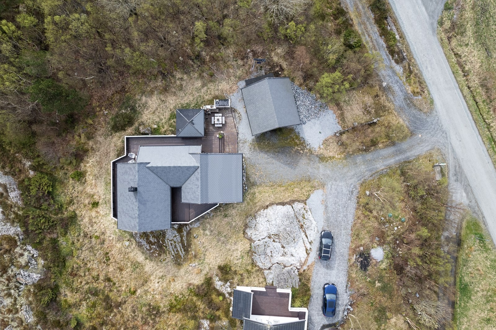 Området i drone perspektiv. Galleribilde