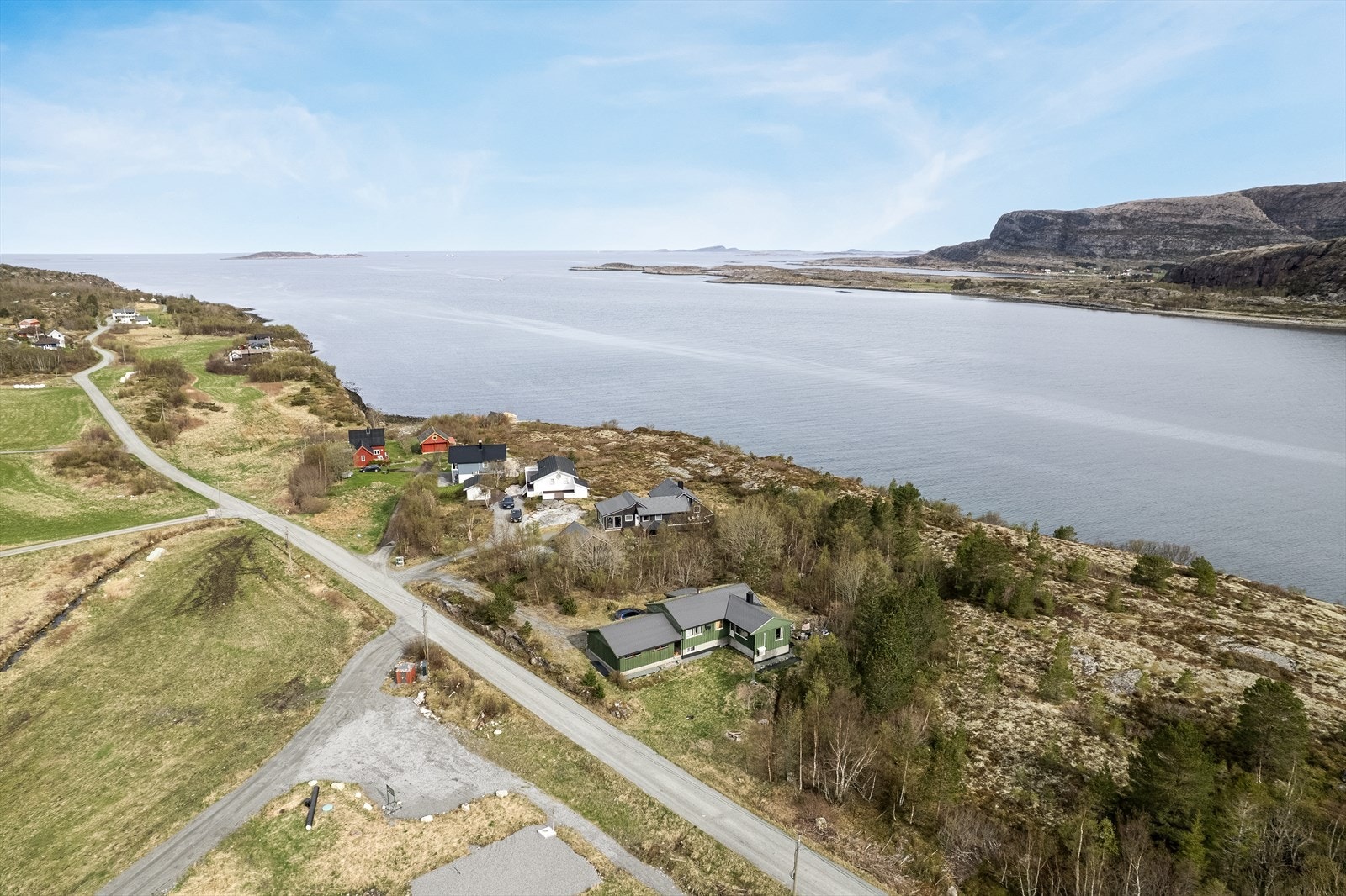 Område i drone perspektiv. Galleribilde