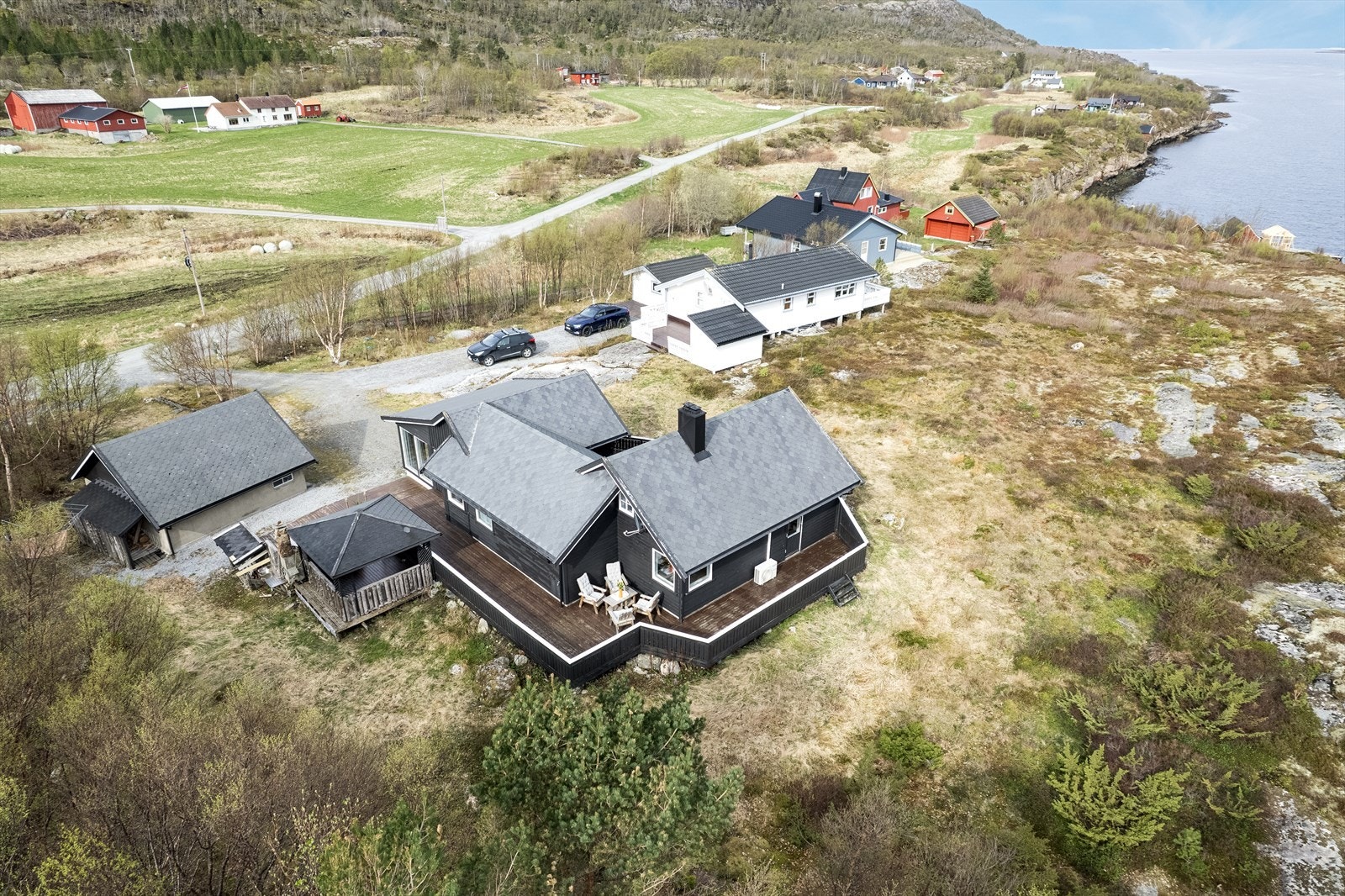 Området i drone perspektiv. Galleribilde