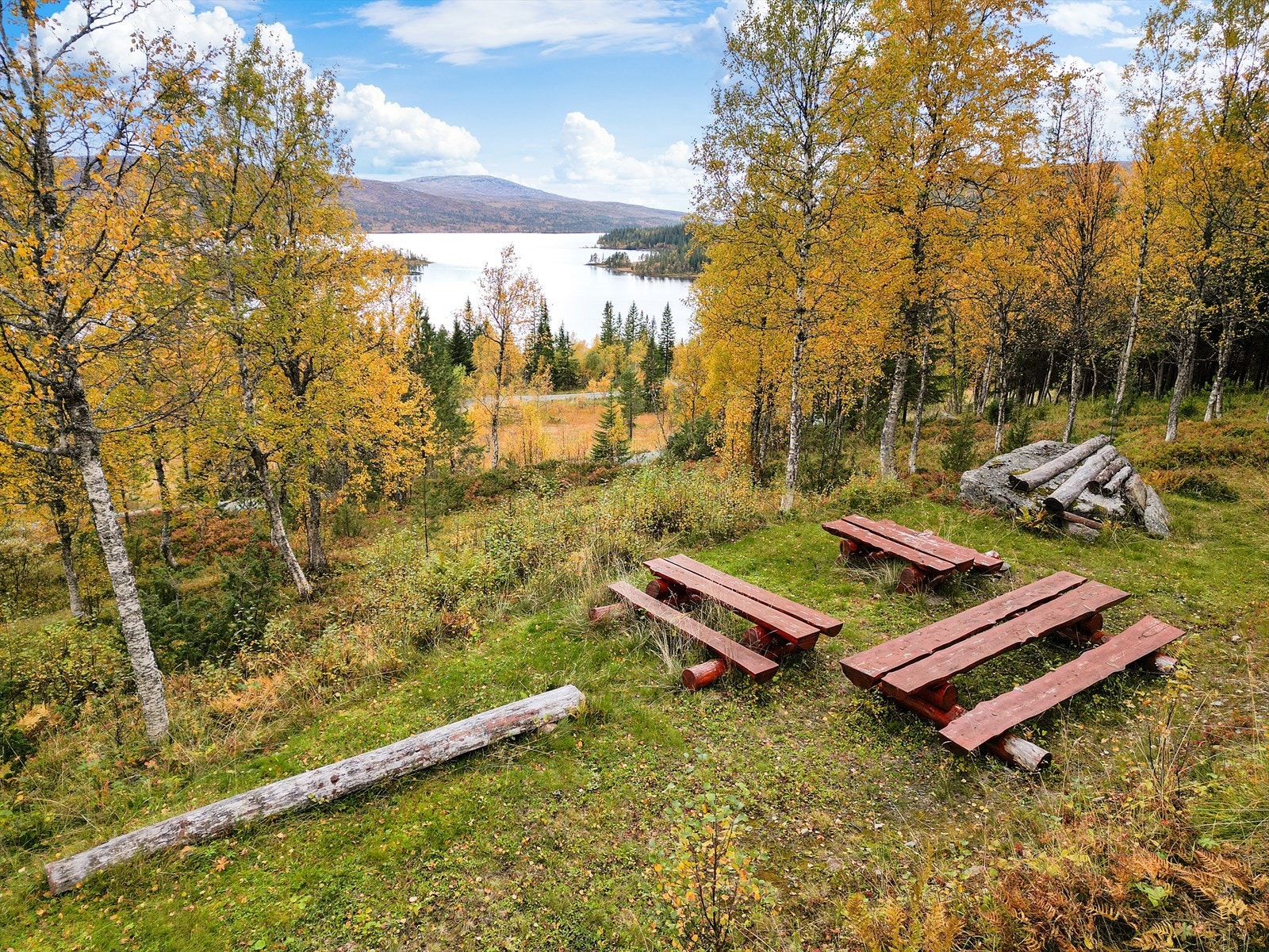 Uteområdet byr på gode boltreplasser for både store og små. Galleribilde