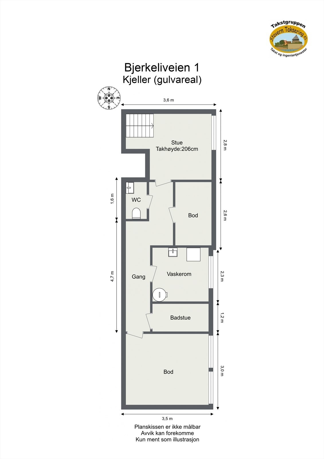 Plantegning kjeller Galleribilde
