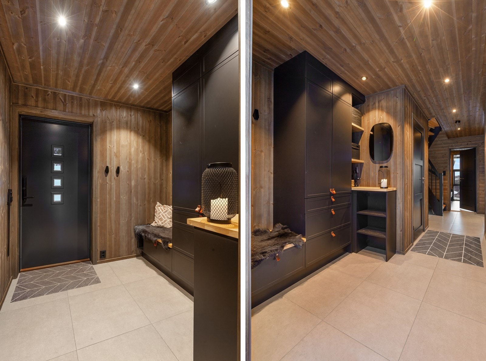 Det er adkomst via en innbydende entrè/gang som gir et godt førsteinntrykk av eiendommen. Galleribilde