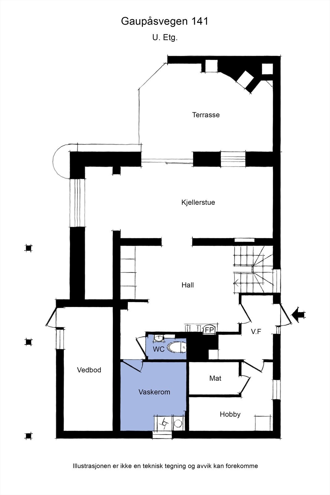 Gaupåsvegen 141 første etasje Galleribilde