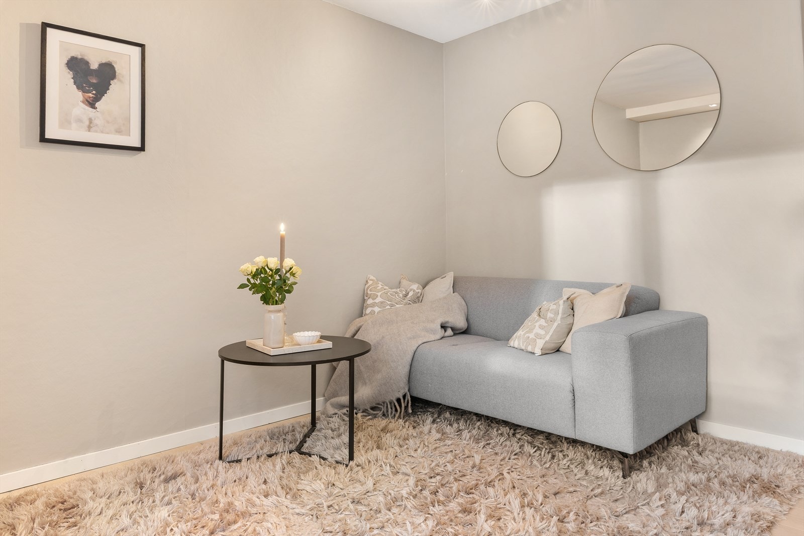 En gjennomgående lys og nøytral fargepalett gjør det enkelt å sette sitt personlige preg Galleribilde