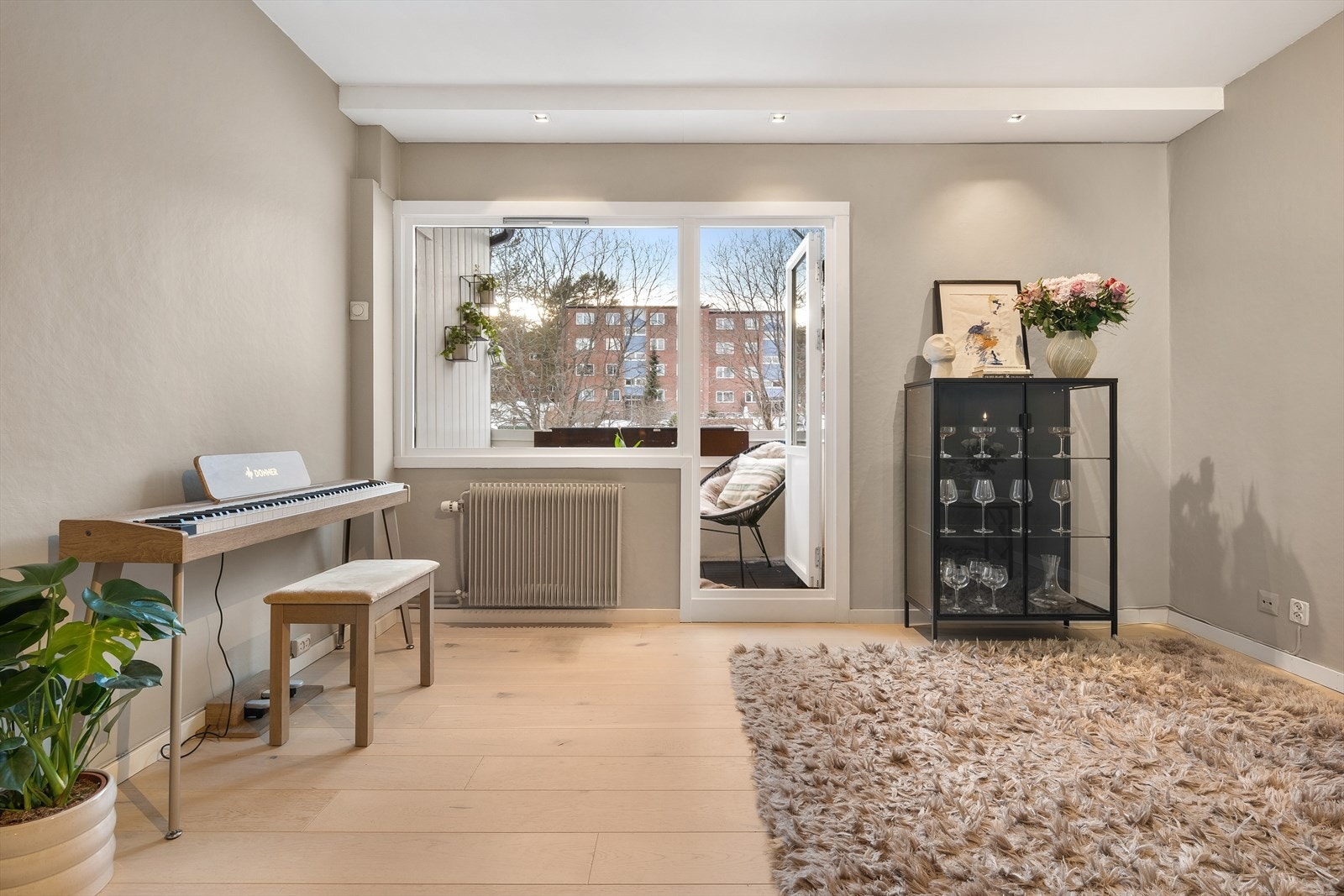 Leiligheten har en arealeffektiv planløsning som utnytter de 62 m² godt Galleribilde