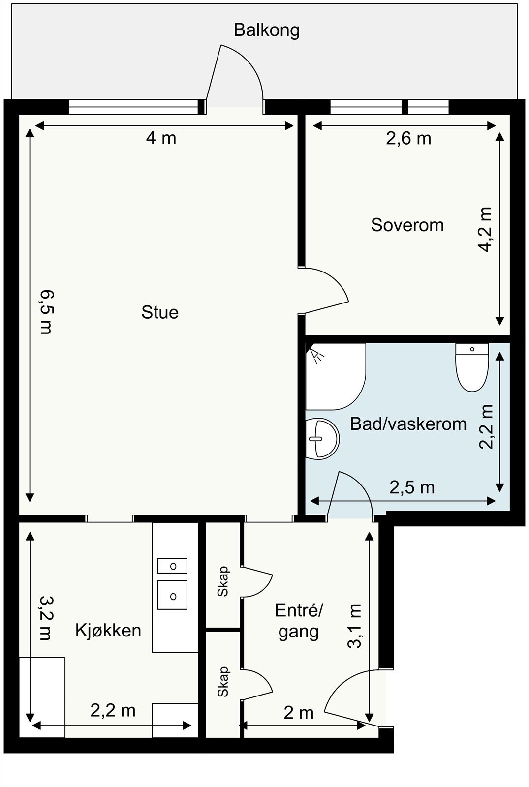 Plantegning underetasje. Galleribilde