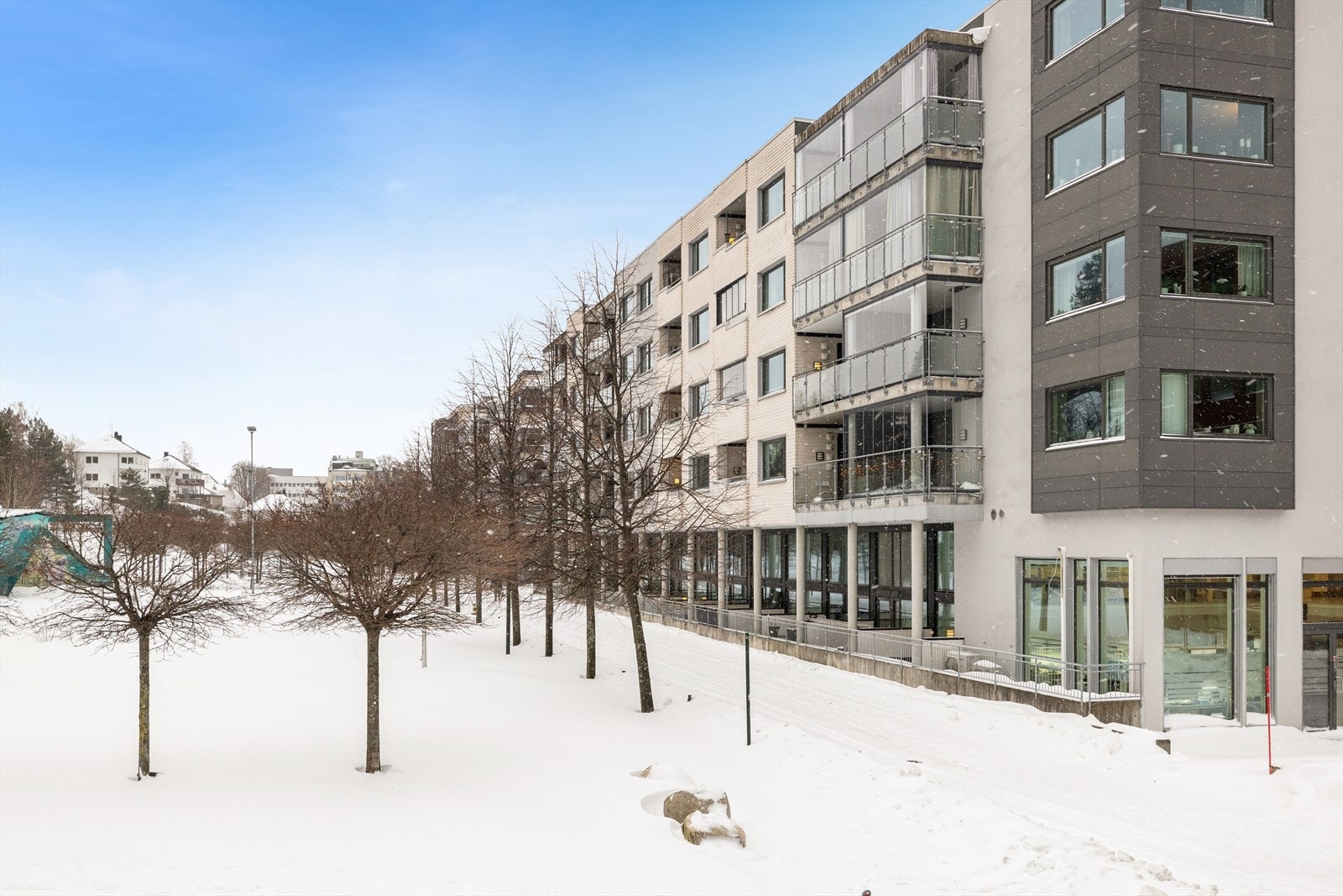 Fasade mot Baneheia. Galleribilde