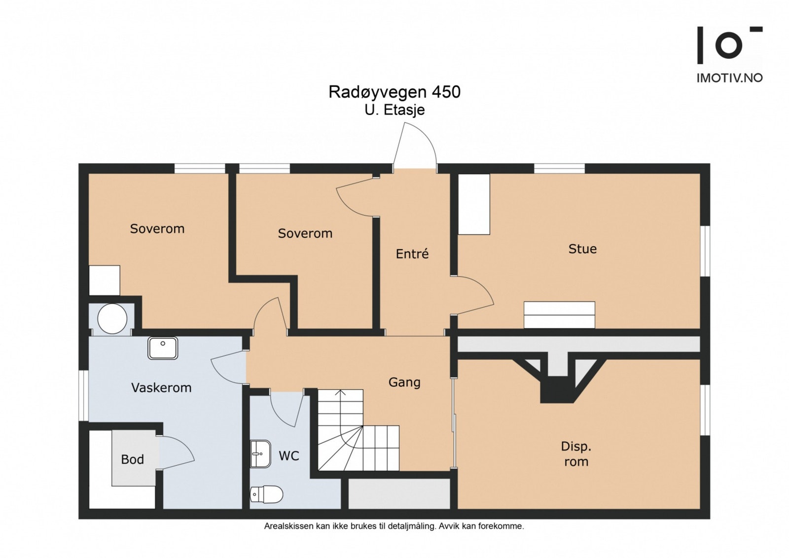 Plantegning underetasje | 62 kvm (BRA) Galleribilde