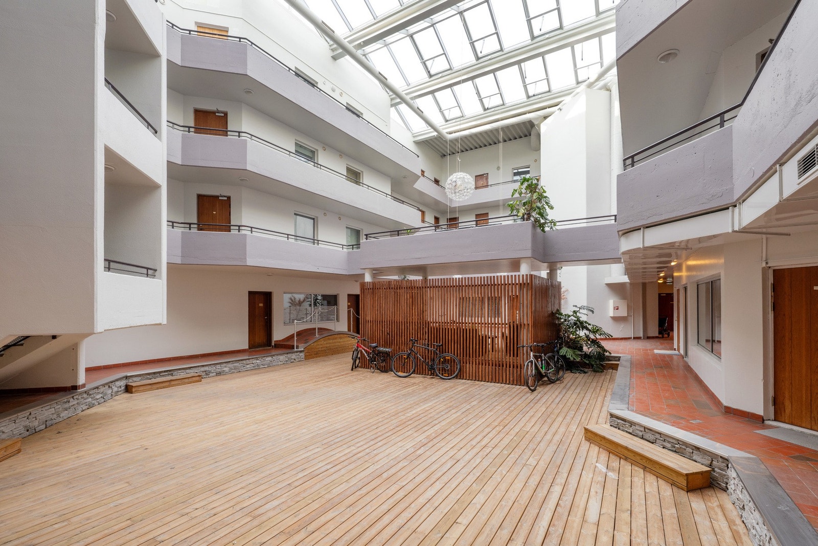 Kule fellesområder, her kan man plassere sykler. Galleribilde