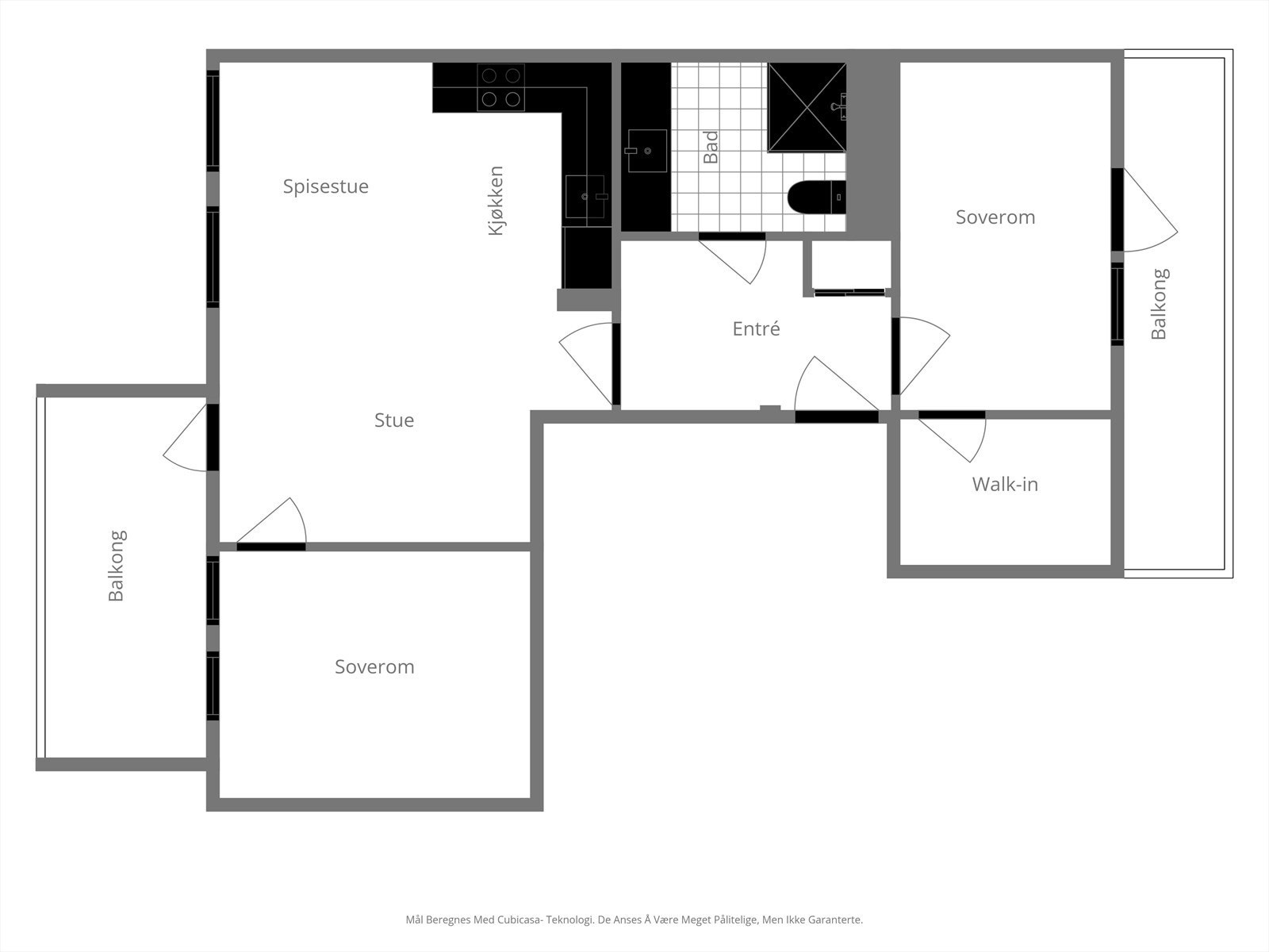 Plantegning. Kun ment som en illustrasjon og er ikke måleriktig Galleribilde