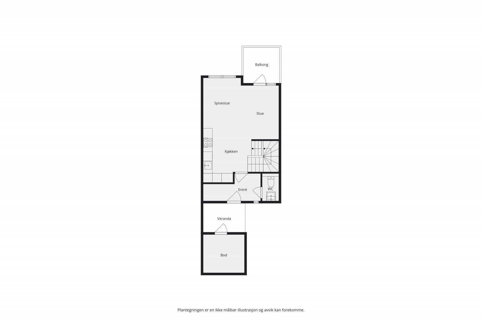 Plantegning 1. etasje. Galleribilde