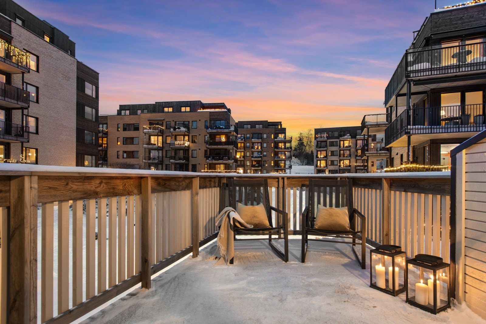 Balkongen har god plass til hagemøler. Galleribilde