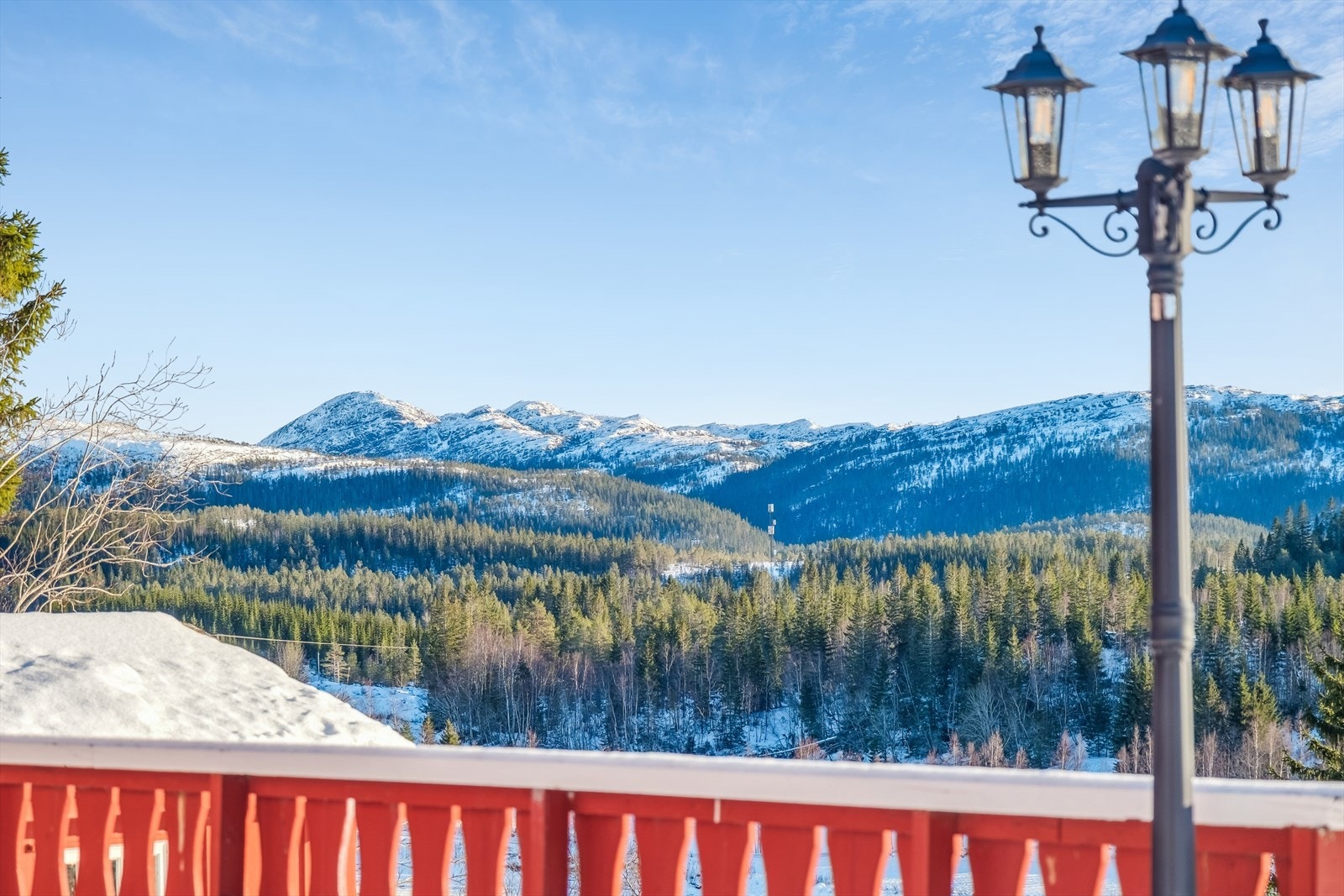 Fin utsikt fra verandaen Galleribilde
