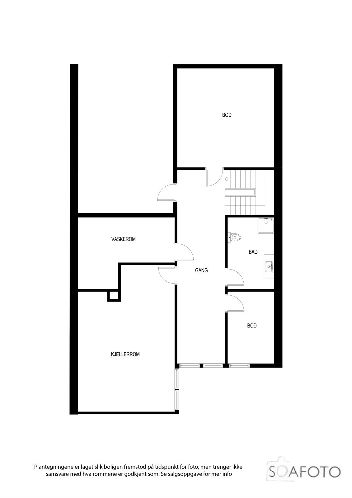 Planløsning kjeller Galleribilde