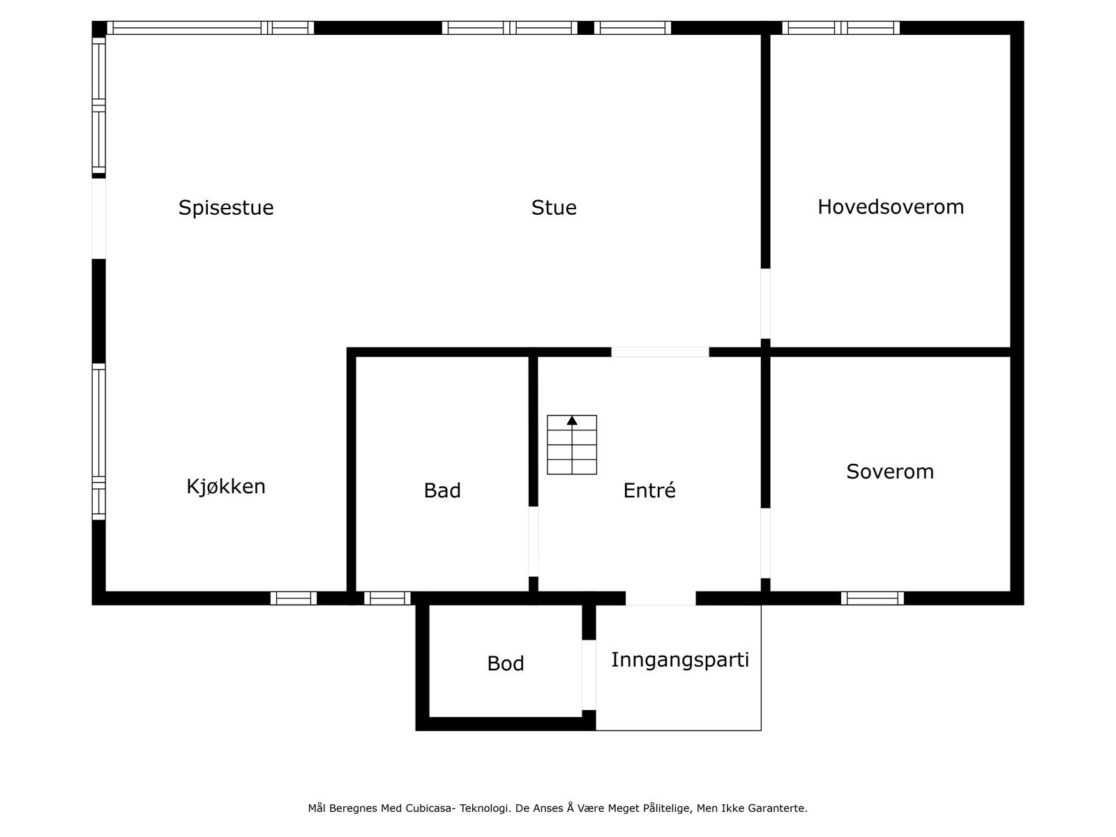 Plantegning for Strøsvegen 808 - Hytte 2 Galleribilde