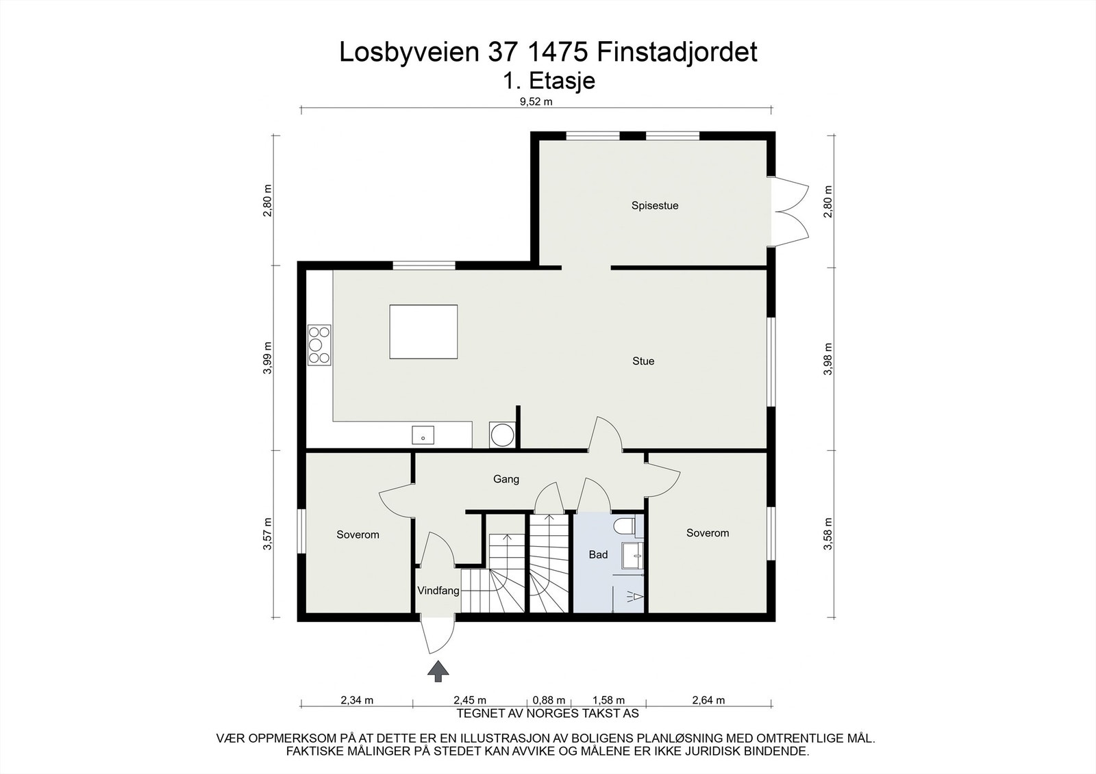 Plantegning - 1. Etasje Galleribilde