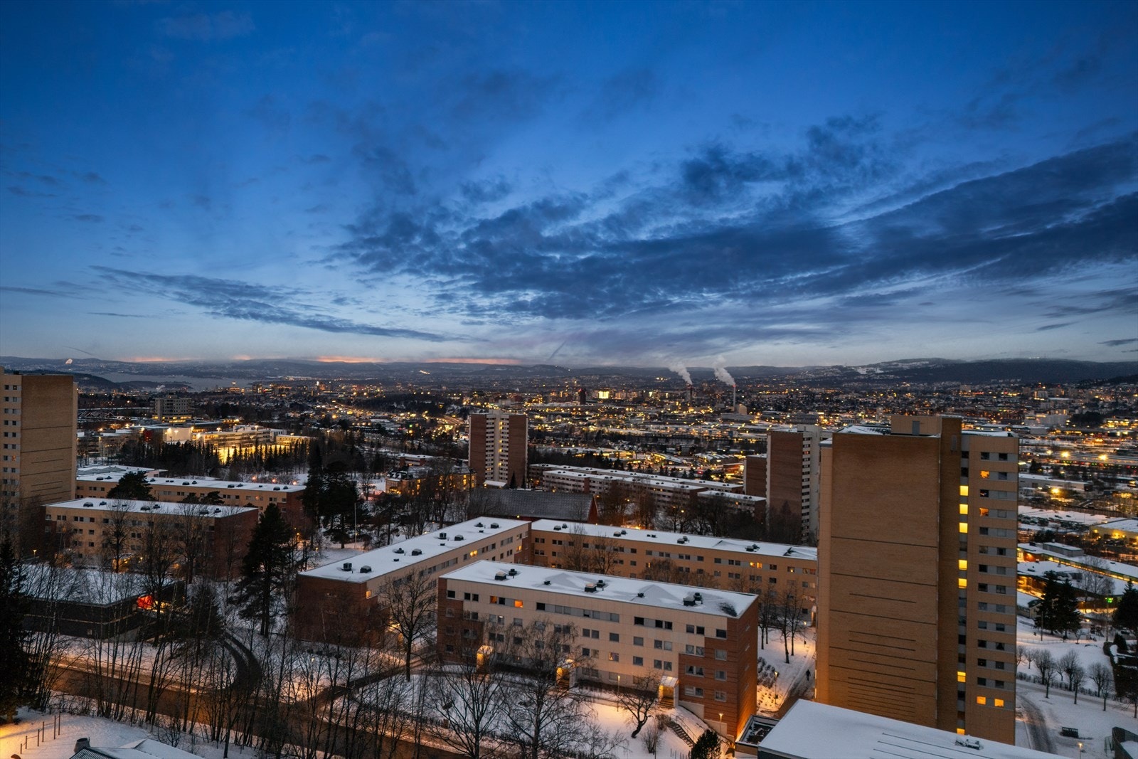 Fantastisk utsikt fra balkongen. Galleribilde