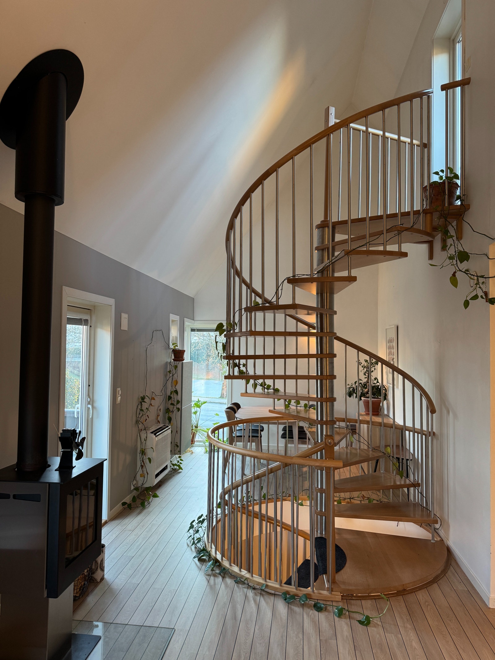 Vindeltrapp til takterrasse Galleribilde