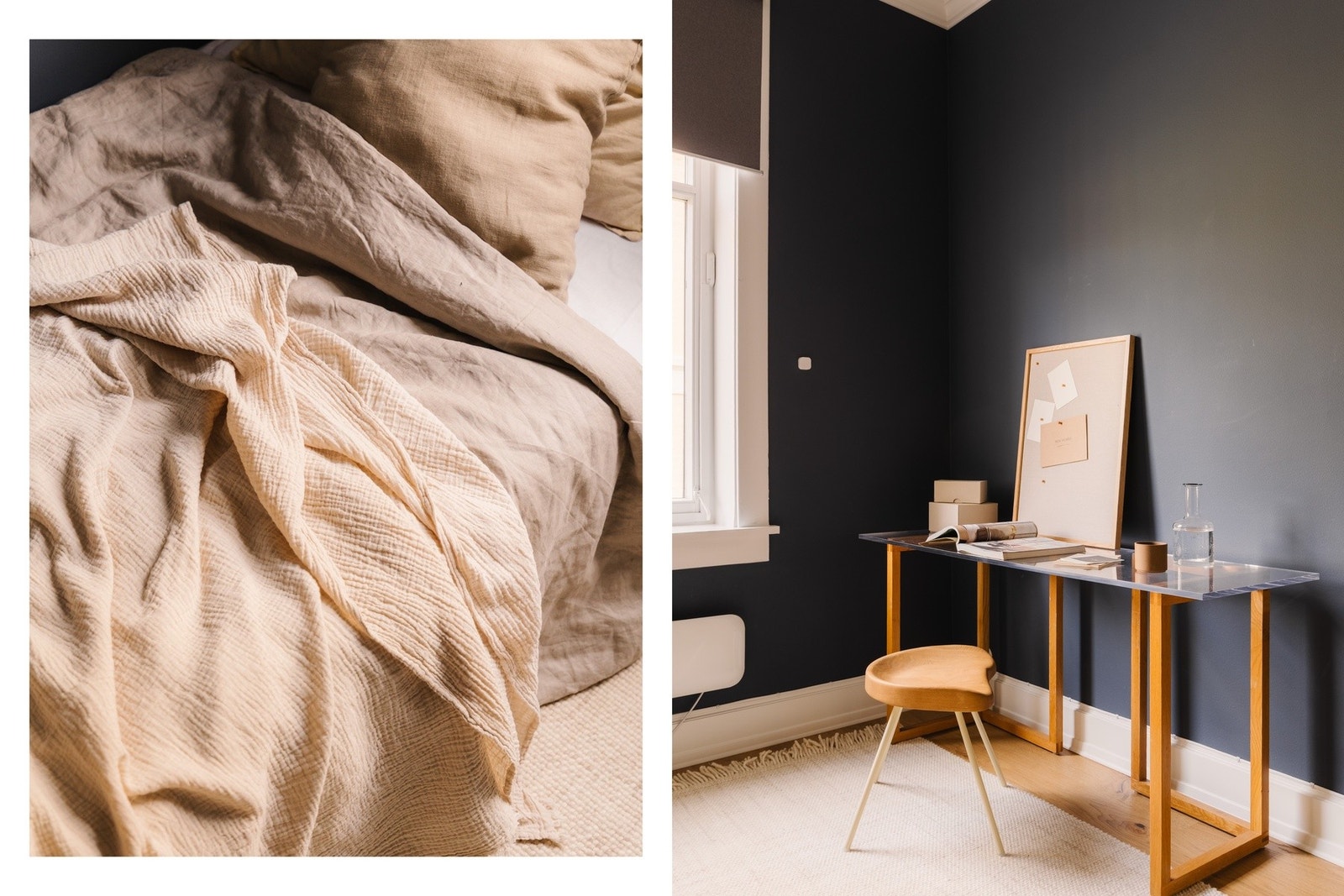 - Rommet vender i likhet med hovedsoverommet ut mot bakgård - Galleribilde