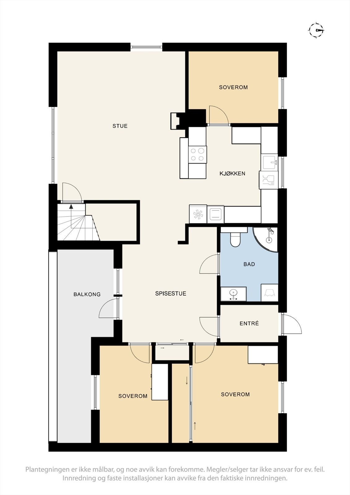 Plantegninger 1. etasje Galleribilde