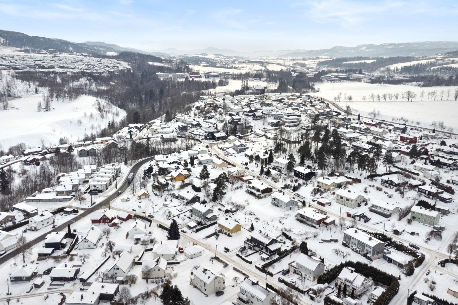 Kort vei til påkjøring motorvei for pendlere Galleribilde
