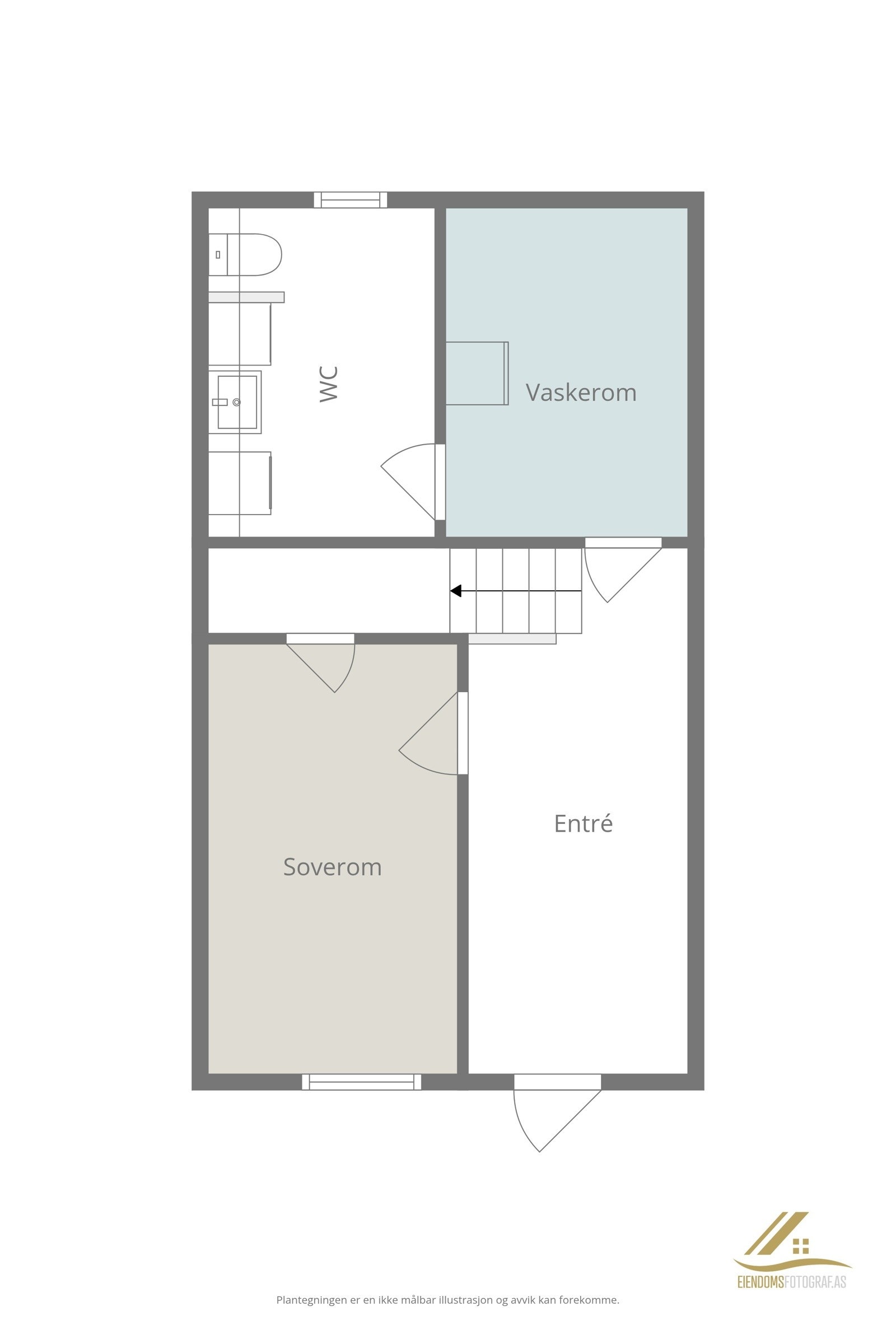 Planillustrasjon underetasje Galleribilde