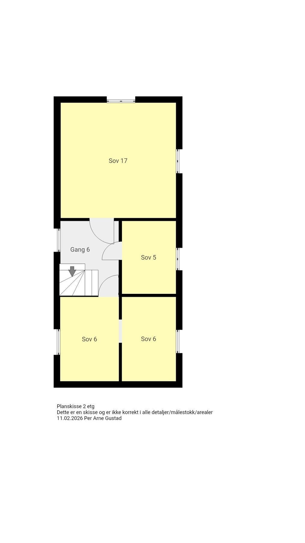 Planskisse 2. etasje Galleribilde