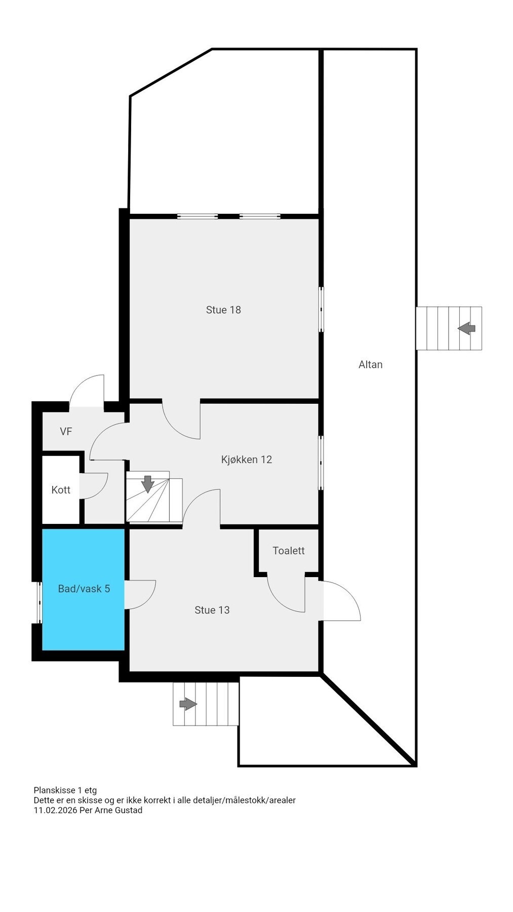 Planskisse - 1. etasje Galleribilde