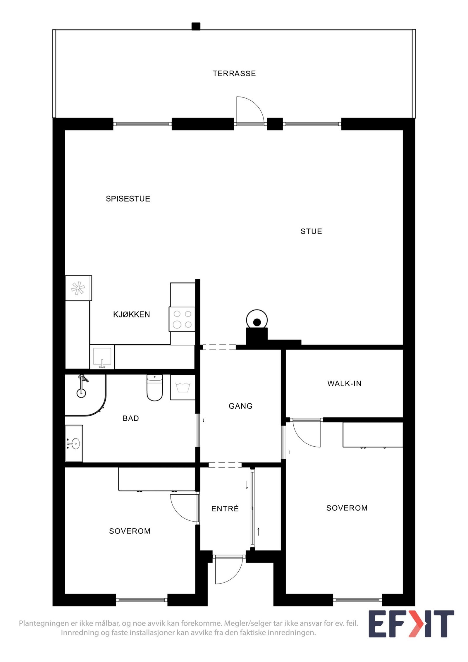 Plantegning Galleribilde