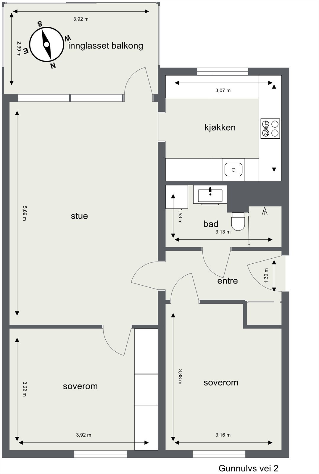 Plantegning 1. Etasje Galleribilde
