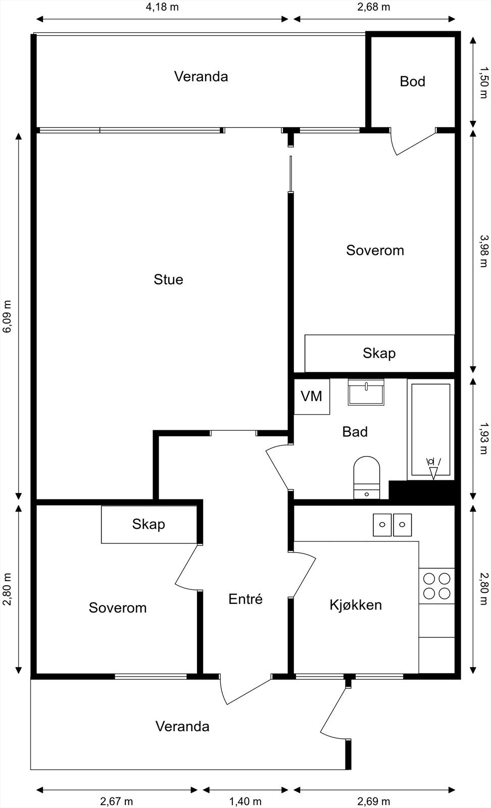 Plantegning Galleribilde