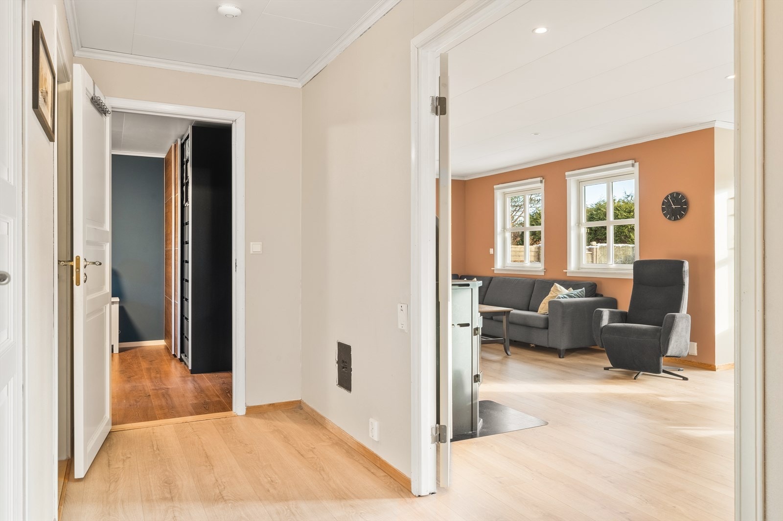 Boligen har installert balansert ventilasjon, som sikrer godt inneklima. Galleribilde