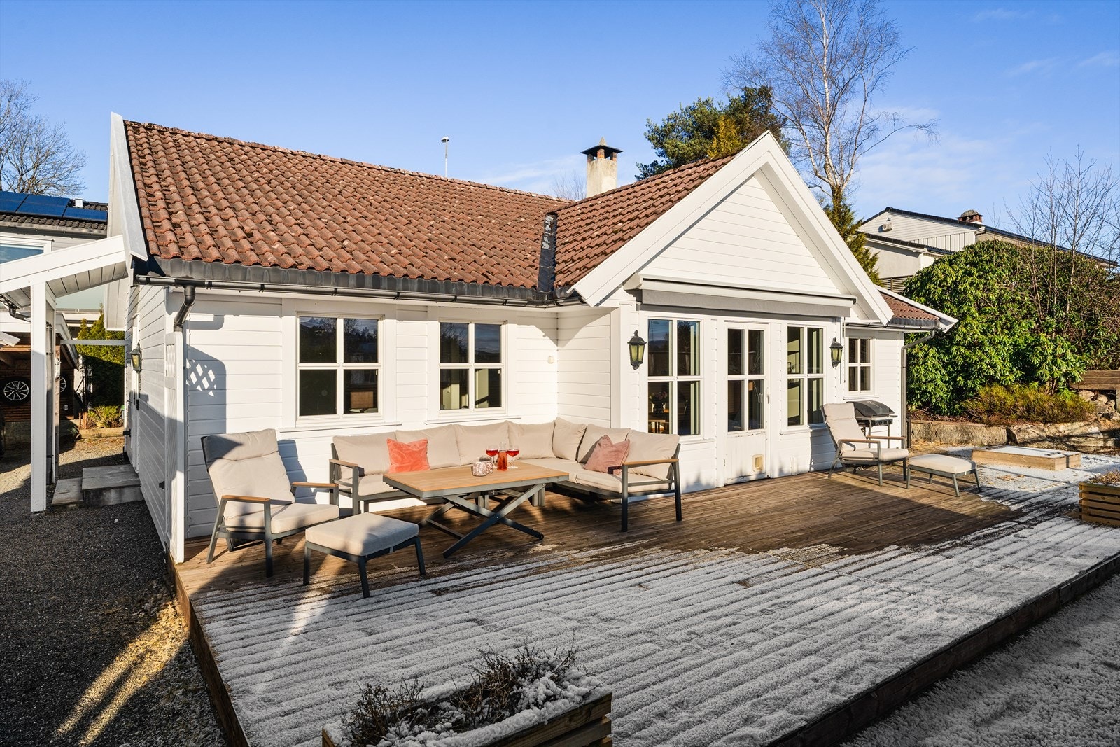 Her ligger alt til rette for fine sommerdager med familien. Galleribilde