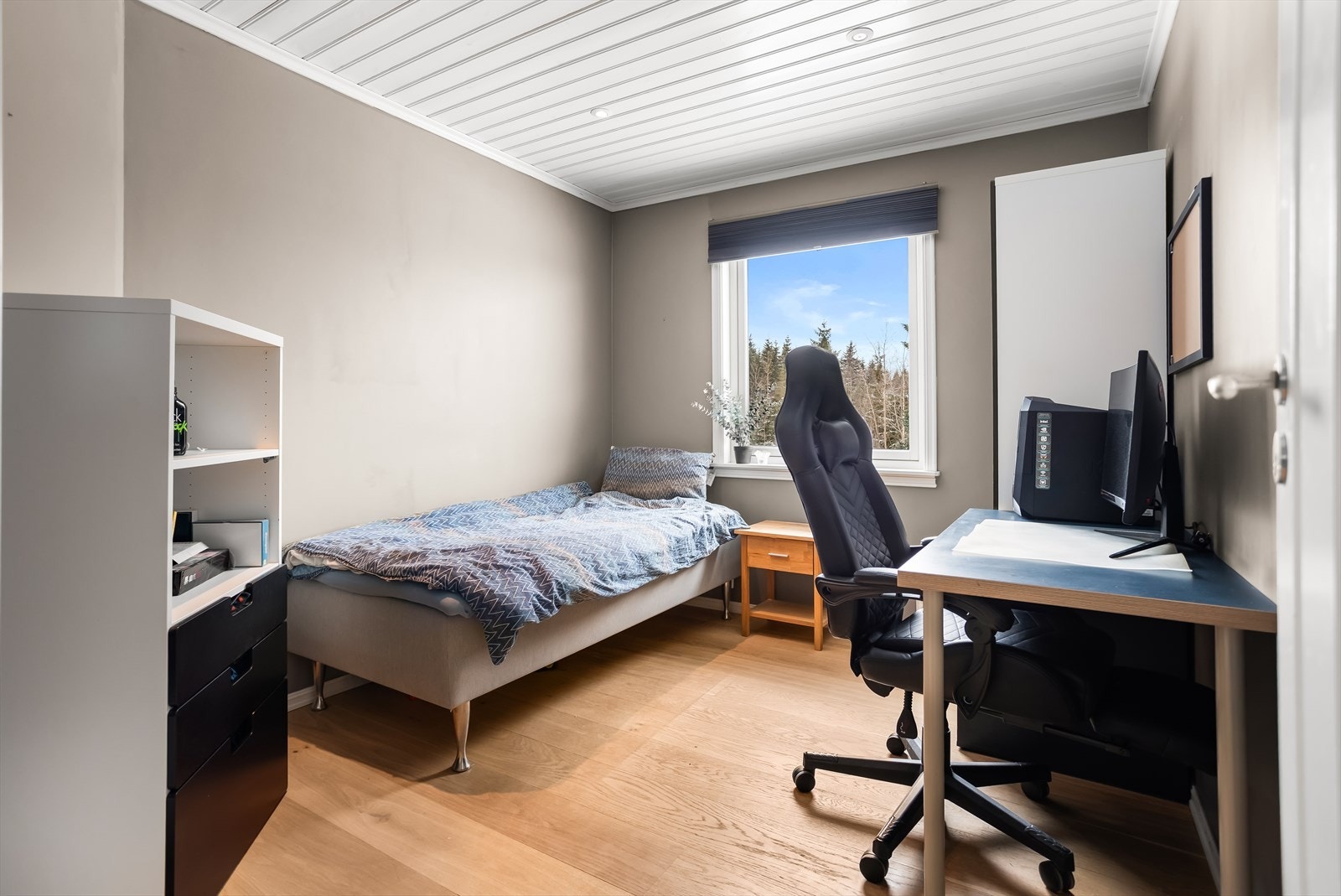 Det tredje soverommet egner seg godt som barnerom, gjesterom eller kontor. Galleribilde