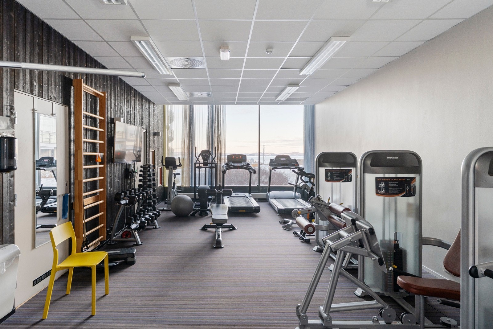 Beboerne i sameiet kan benytte seg av felles treningsrom hvis ønskelig Galleribilde