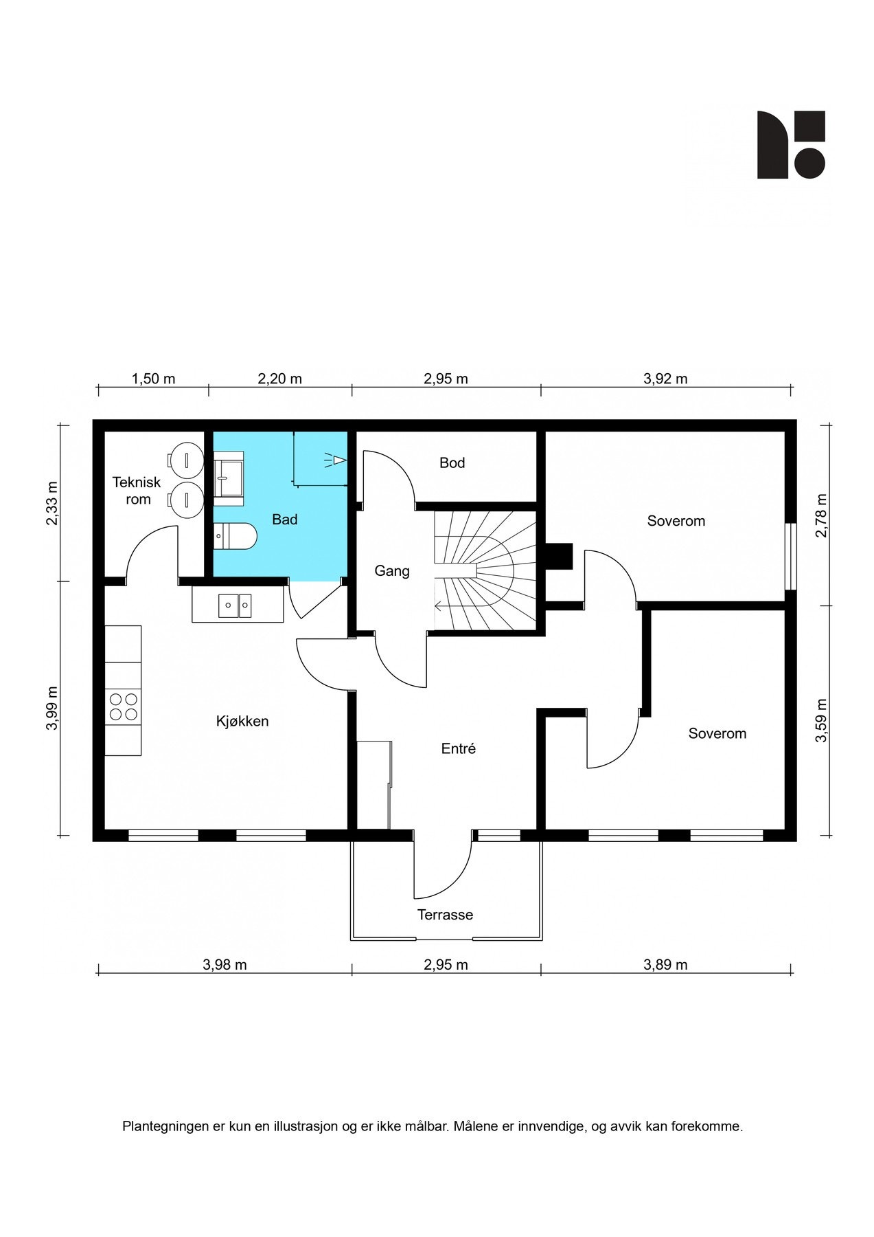 Plantegning - 1. etasje Galleribilde