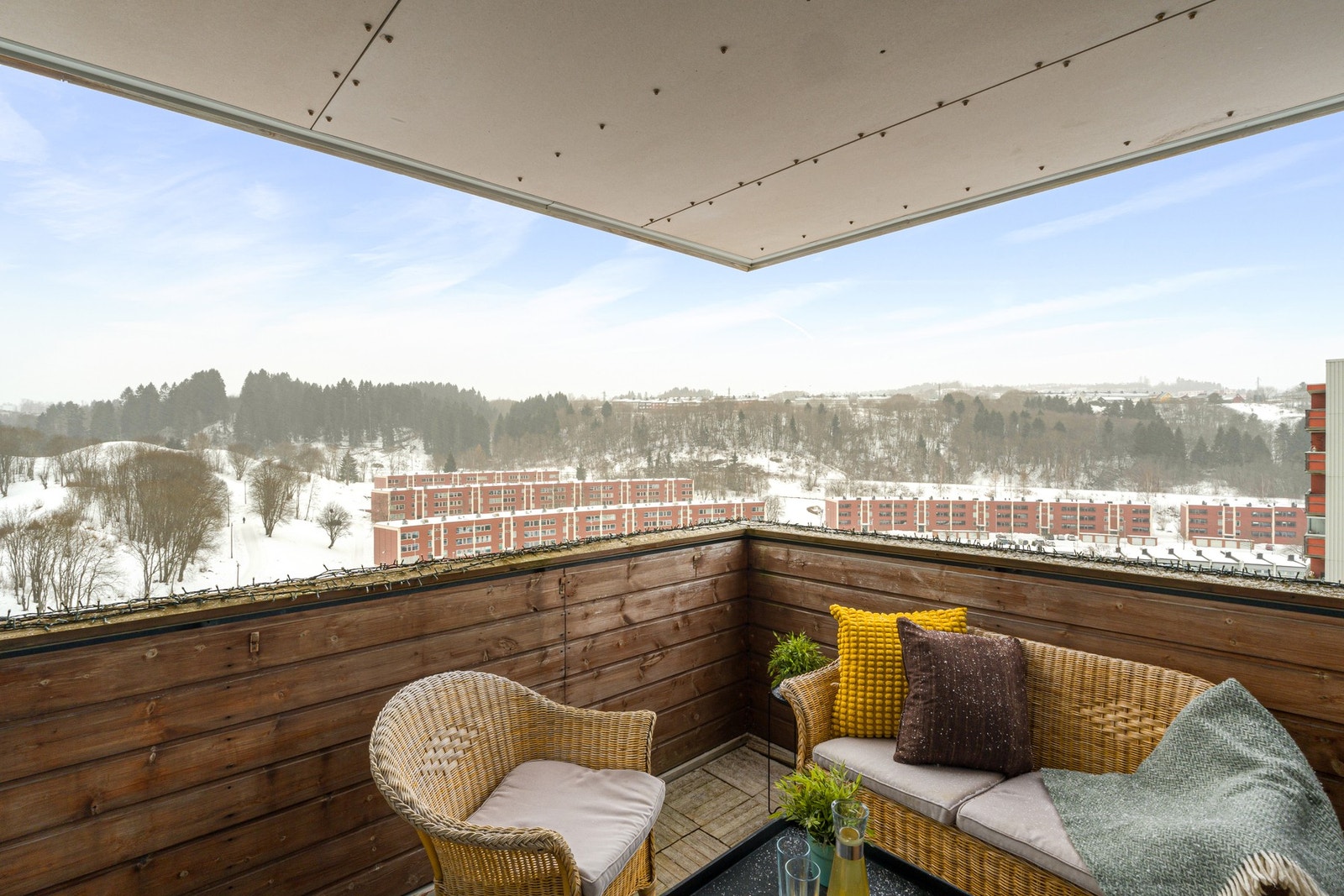 Flott utsikt fra balkongen. Galleribilde