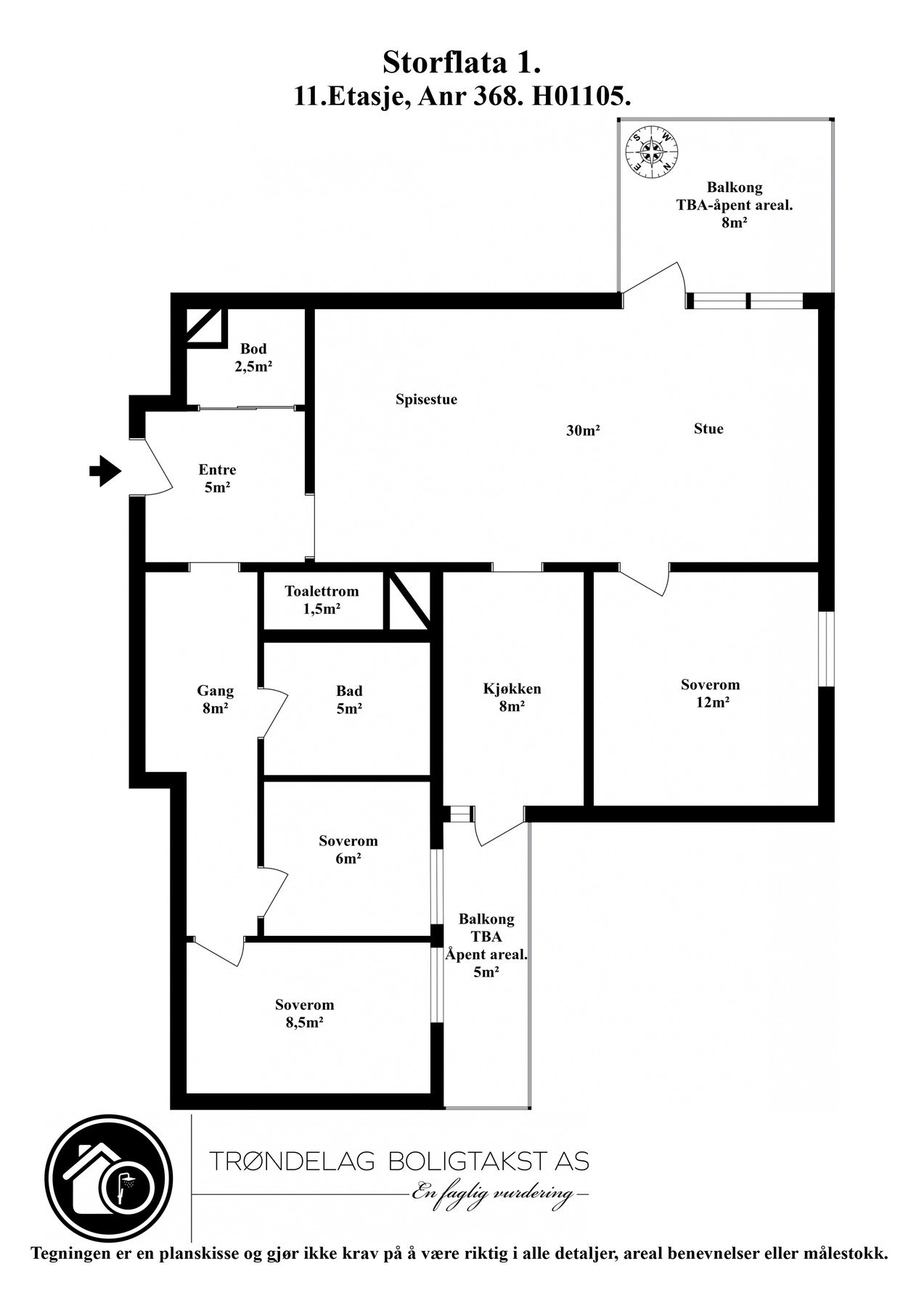 Planskisse. Galleribilde